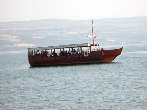 Wooden ship to Galilee